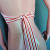 Women's Summer Striped Deep V Backless Strappy Top