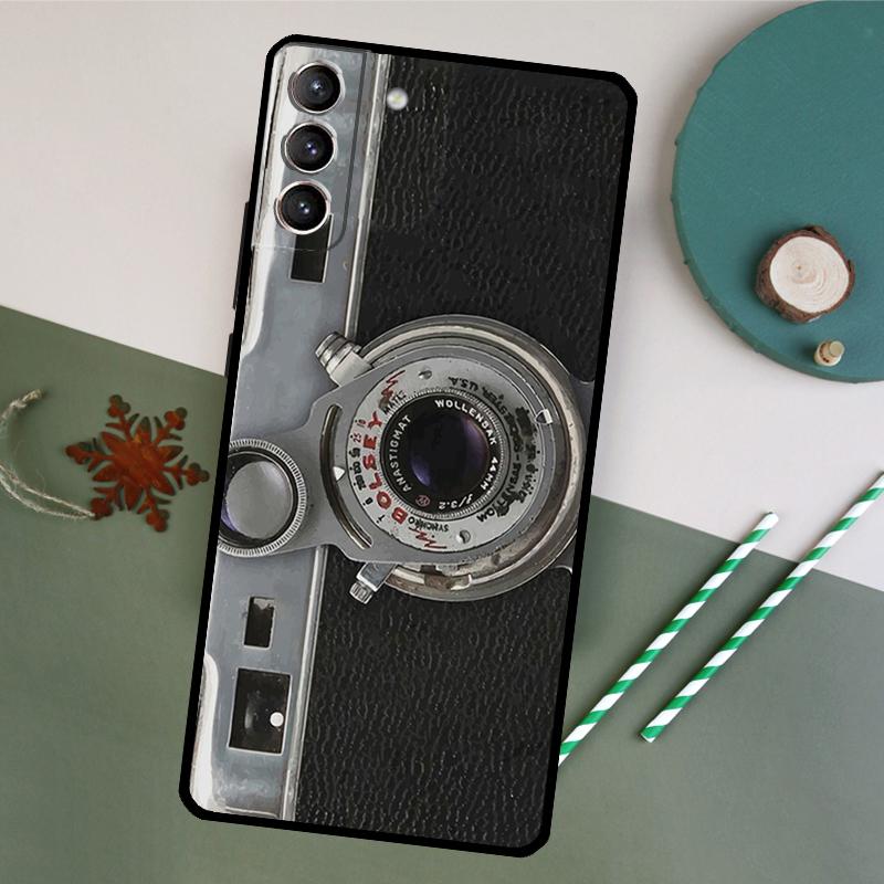 Retro Vintage Camera Phone Case For Samsung Galaxy S26 S24 Ultra S20 S21 S22 S23 S25 Plus S10 S25 FE Back Cover