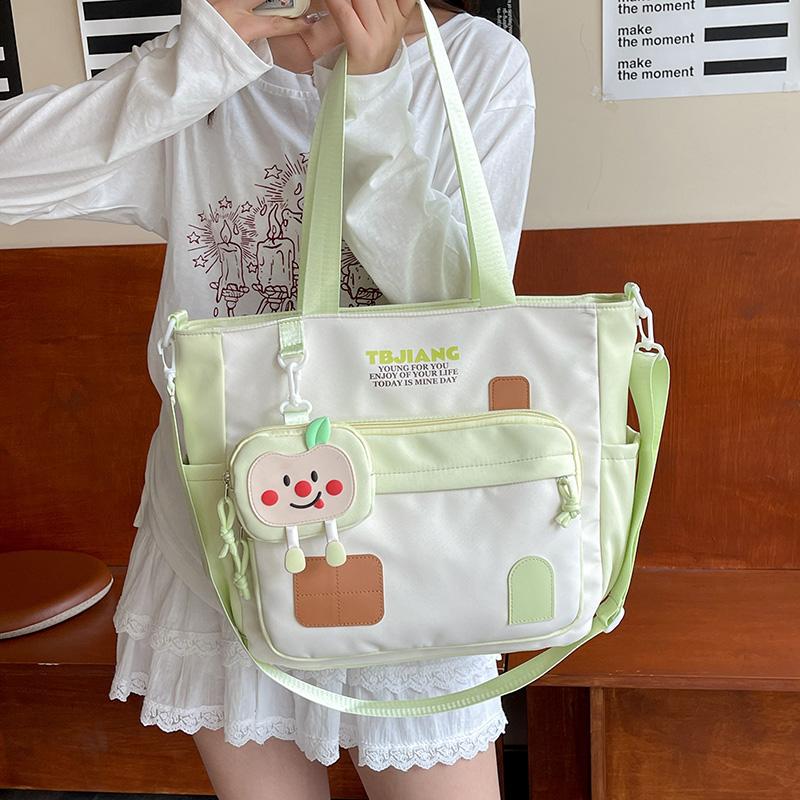 Geantă Crossbody de Damă Stil Colegiu Capacitate Mare Geantă de Umăr pentru Navetă la Cursuri