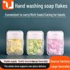 Portable Yellow Antibacterial Soap Tablets for Students & Kids - Mini Petal Disposable Hand Wash