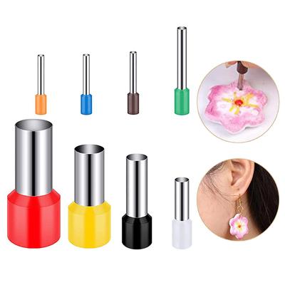 8 Pcs 8 Sizes Polymer Clay Cutter Molds Hole Punches Tool Set Diy Polymer Clay Earrings Making Craft Handmade