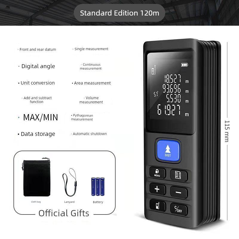 

Infrared Electronic Ruler Bluetooth CAD Laser Rangefinder Standard version 120 meters [dry battery]]