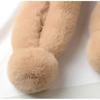 Faux Fur Plush Student Gift Windproof Fur Ball Cross Scarf Neckerchief Plush Scarfs Warm Bib