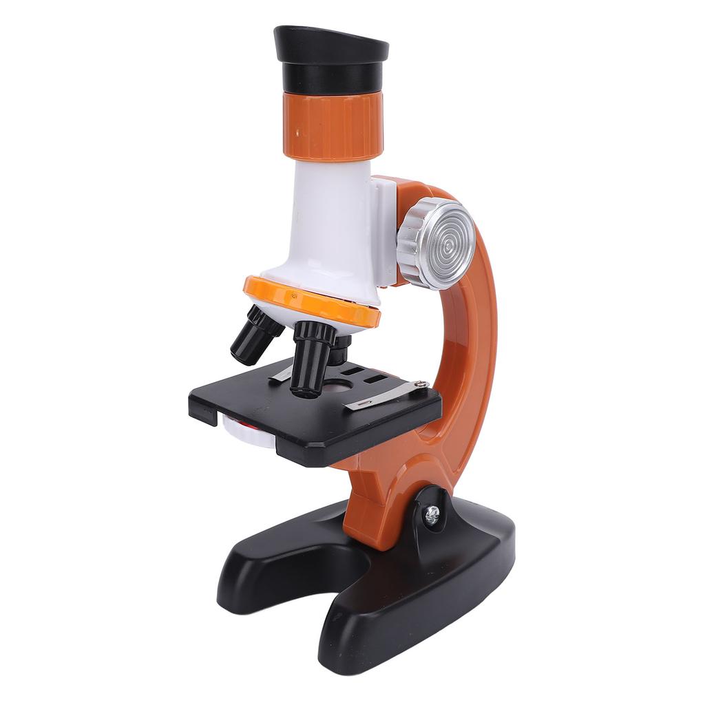 Microscope for Kids High Definition Battery Powered Microscope Science Kit with 4 Blank Glass Slides
