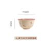 Retro Ceramic Tableware Set Household Underglaze Rice Bowl Color Plate Soup Bowl High Value Housewarming Tableware Bowl Plate