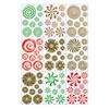 9 Sheets Christmas Colorful Window Glass Stickers Decorations Candy New