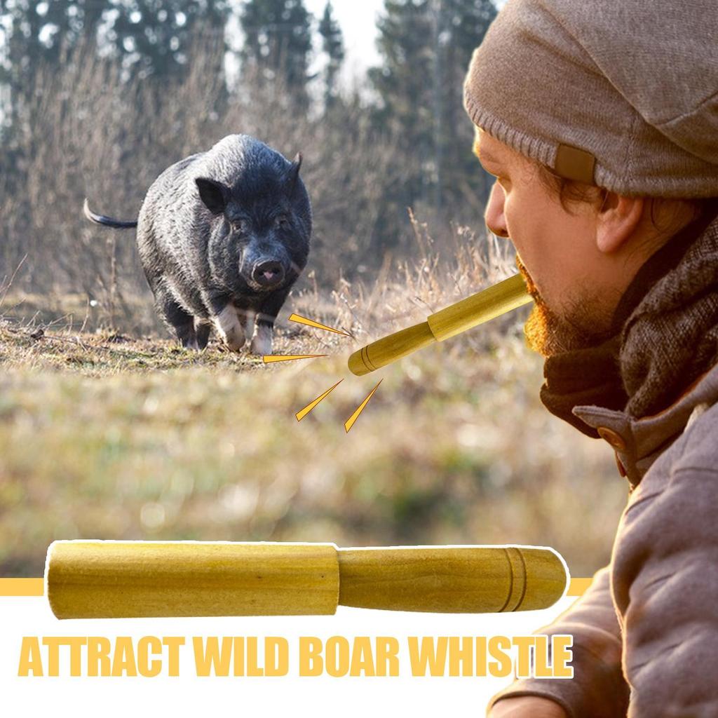 Portable Imitation Sound Hog Call Tool Outdoor Log Wild Boar Whistle To Attract Wild Boars Attract Wild Boar Whistle Wooden Hog