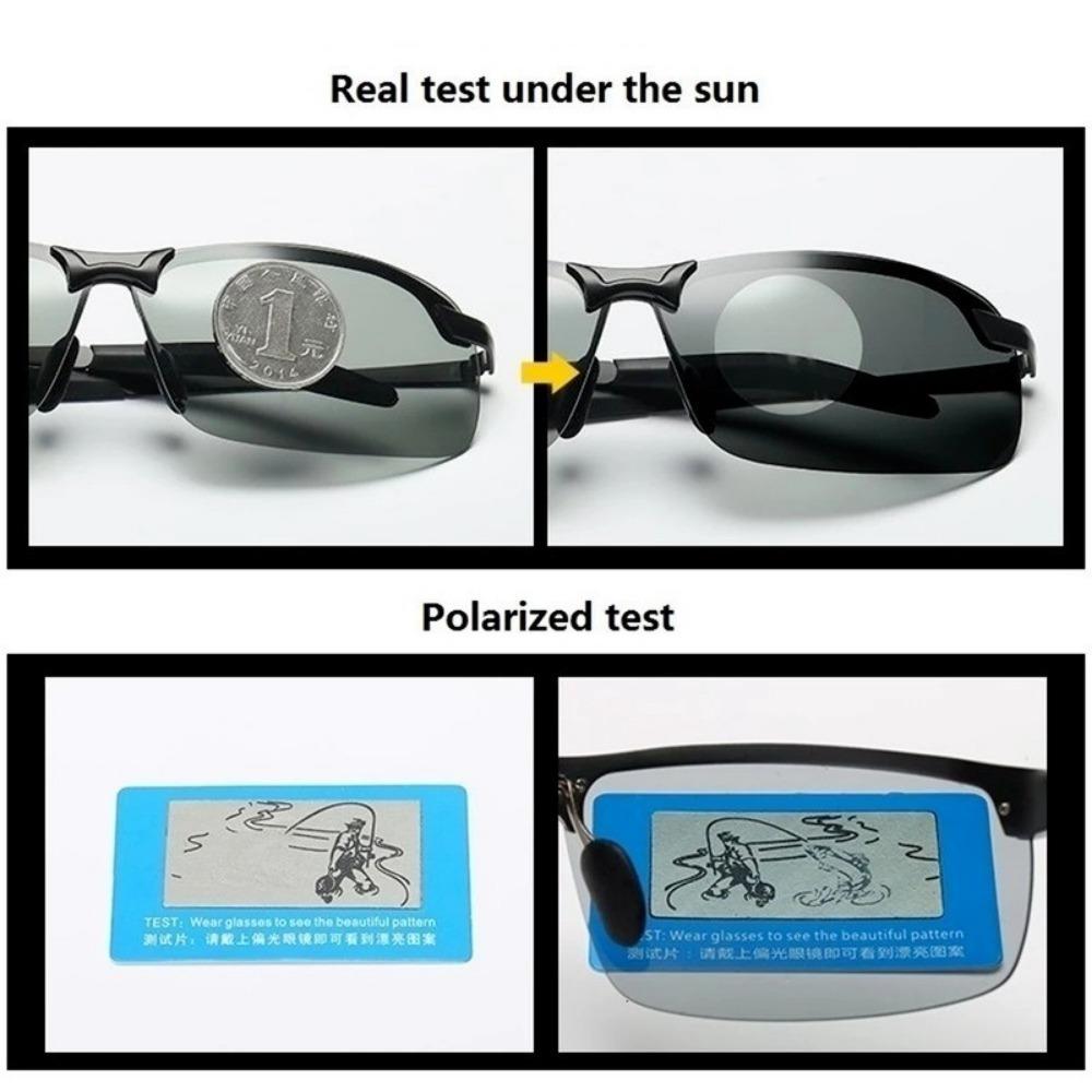 Anti-glare Driving Night Vision Glasses Polarized Sunglasses for Men Pochromic Driving Glasses