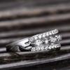 Huitan Newly Fancy Women Finger-rings with Dazzling White Cubic Zirconia Wedding Marriage Party Ring Fashion Jewelry Drop Ship