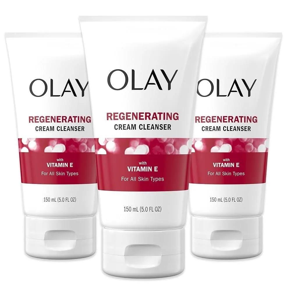 OLAY Regenerist Regenerating Cream Cleanser Face Wash 150ml (5oz) 3-pack available.