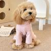 Warm Elastic Pet Jumpsuit Windproof Dog Fleece Pajamas Pet Four Legged Pants  Small Medium Dogs