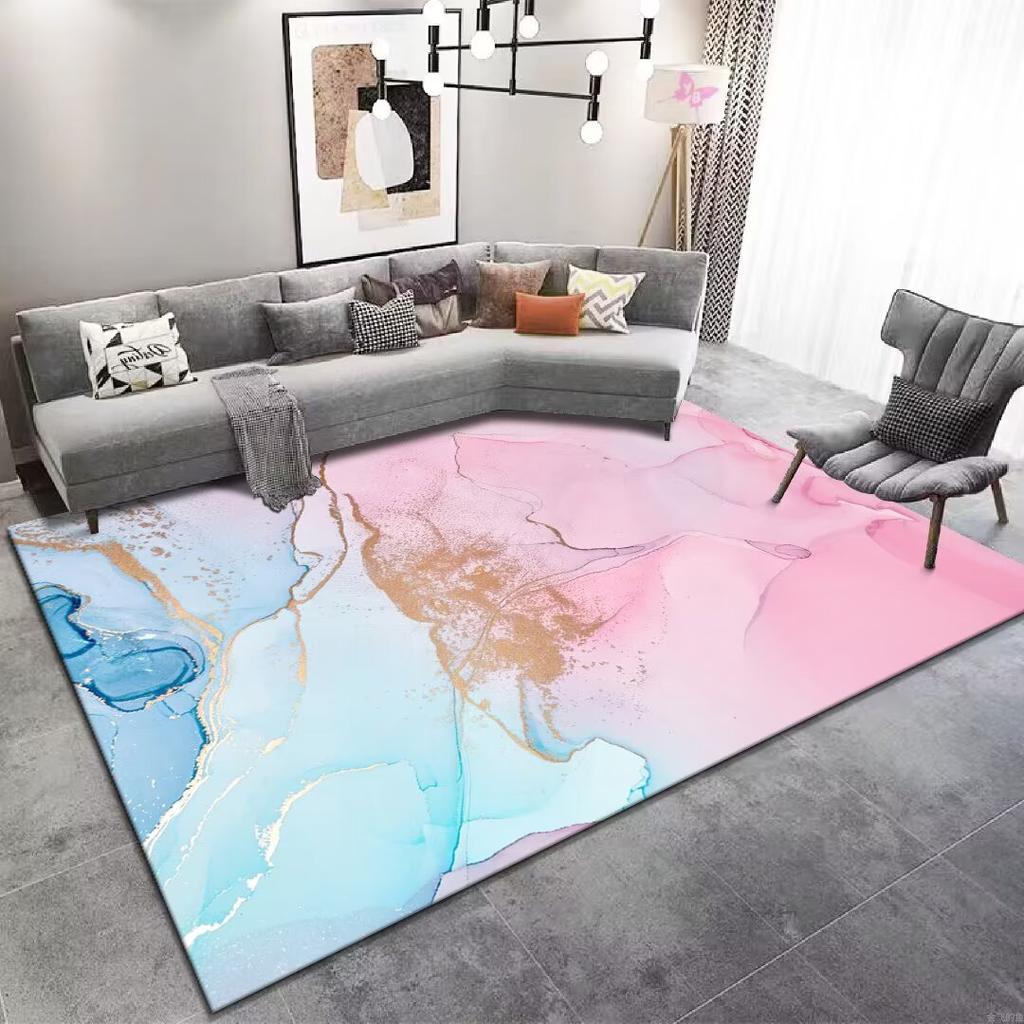 Marble Luxury Carpet Living Room Minimalism Decoration Sofa Rug for Bedroom Large Area Coffee Tables Soft Non-slip Mats Washable