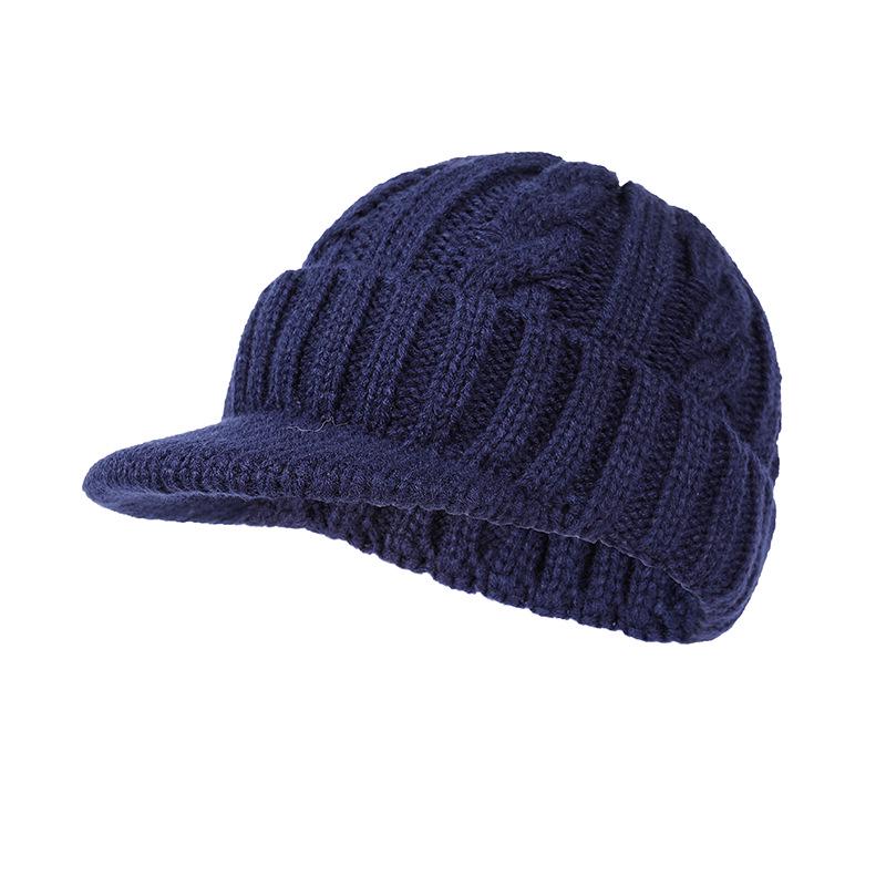 Unisex 2023 Winter Woolen Knit Hat with Ear Protection & Duckbill Design