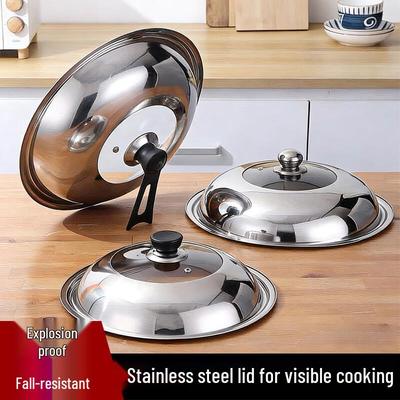 32cm Standbarer Sichtbarer Edelstahl-Topfdeckel