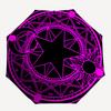 "Enchanted Star Mandala: Mystical Symbolic Artwork for Decor"Umbrella, Portable 3-Fold Compact Umbrella for Men & Women ES49