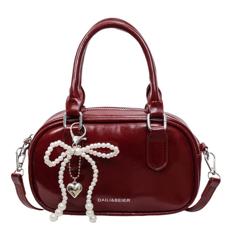 

Fashion Korean version of small square bag women s 2025 summer new high-value retro shoulder crossbody portable pillow bag No pendant