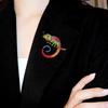 Chamäleon Tier Eidechse Broschen Pins Mehrfarbiger Schmuck Kreatives Geschenk für Frauen Mode Büro Outfit Highlight