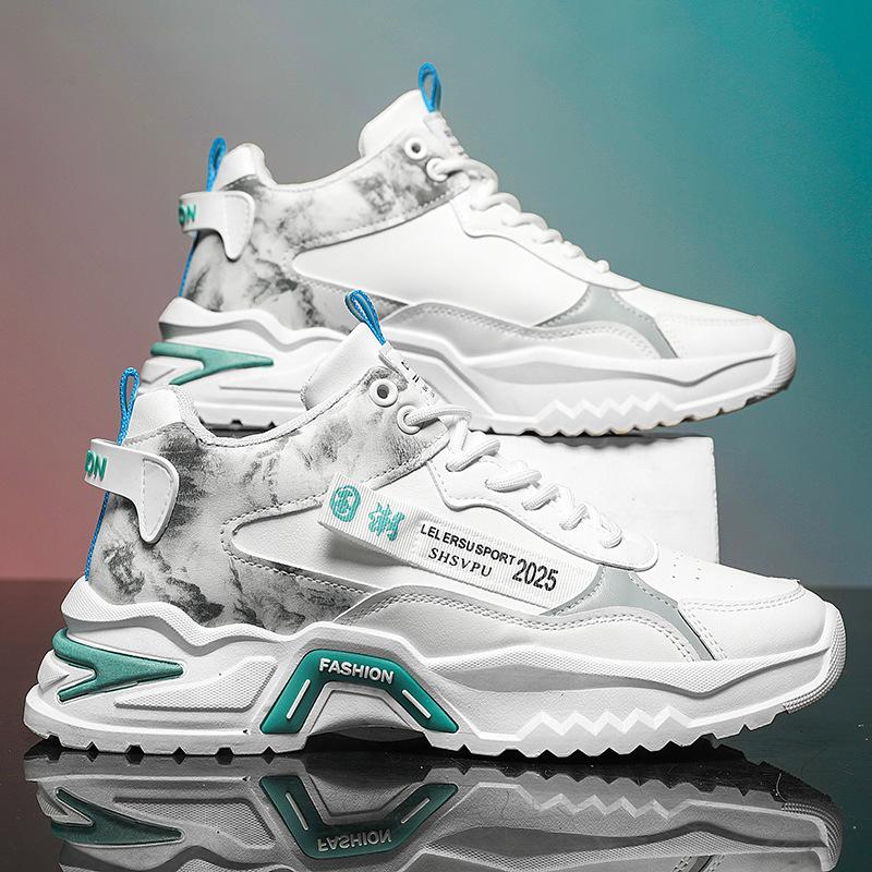 

Чоловічі вельветові черевики з високим верхом 2025 осінь та зима нова тепла потовщена спортивно-повсякденна татова взуття на високій підошві вуличне бавовняне взуття 44