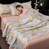 Summer Duvet Smooth Quilt Single/Queen Size Bedspread Skin-friendly Comforter Floral Style Duvets Edredon (No Pillowcase)