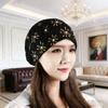 Stitched Embroidered Flap Hat For Women Spring Autumn Fashion Trendy Headwear