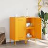 VidaXL Buffets 2 pcs, Armoires avec Pieds, Placards avec Porte, Meubles de Rangement Salon Chambre à Coucher, Jaune Moutarde 843019