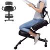 Ergonomic Kneeling Chair Adjustable Posture Knee Stool with Back Support