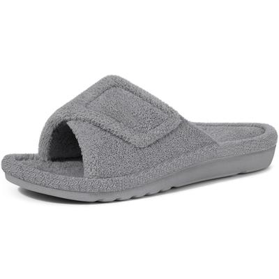 Fashion Litfun Women's Orthopedic House Slippers Soft Memory Foam Bedroom Slides Comfort Indoor Fluffy Lady Slippers With Arch Support
