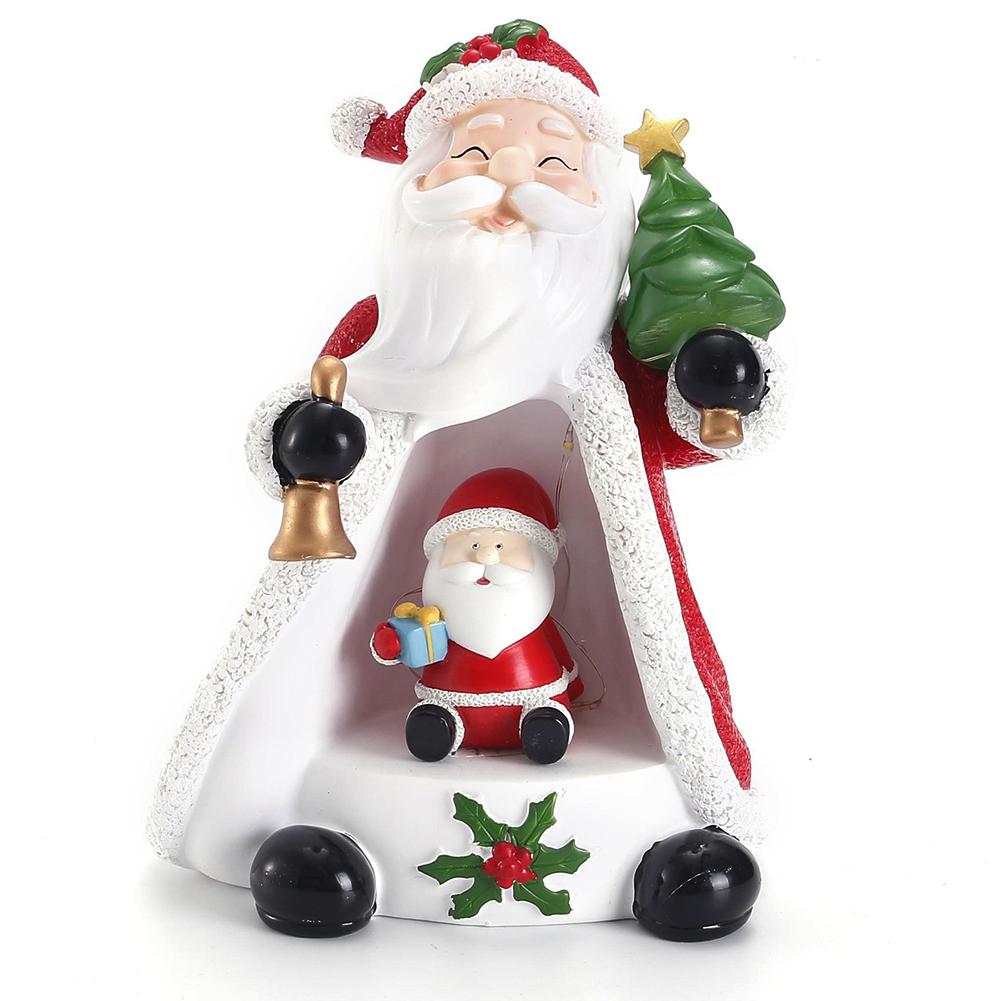 Christmas Cartoon Bedside Light Resin Kawaii Desk Lamp Festival Theme Cute Lamp Ornament for Home Party Decor