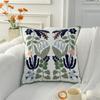 Skin-friendly Throw Pillow Cover Square Sofa Pillowcase Floral Swallow Cushion Cover  Office