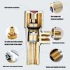 Industrial Strength Angle Valves Anti Corrosion Thickened Anti Burst Brass Angle Valves for Water Flows Control Systems