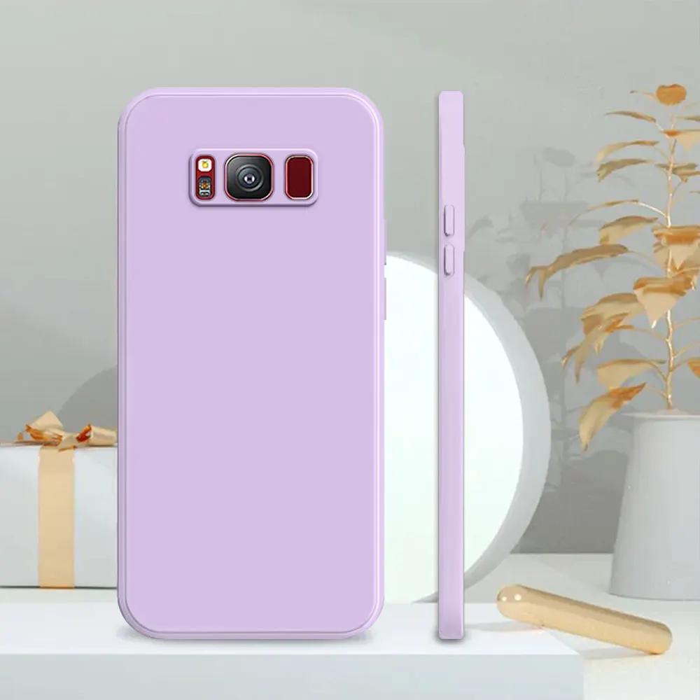 For Samsung S8 Case For Samsung Galaxy S8 Plus Coque Matte Soft Silicone Shockproof Cover For Samsung S8 Square Phone Case Funda