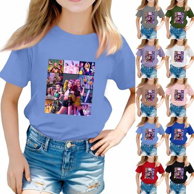Peuter Meisje Jongen T-shirts Kinder Top Jongens en Meisjes Bedrukt Kort Mouw T-shirt