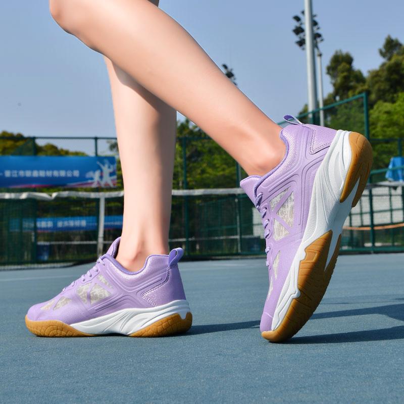 36-46 Paar Stoßdämpfende Rutschfeste Atmungsaktive Badmintonschuhe Tennisschuhe Tischtennisschuhe Sportschuhe