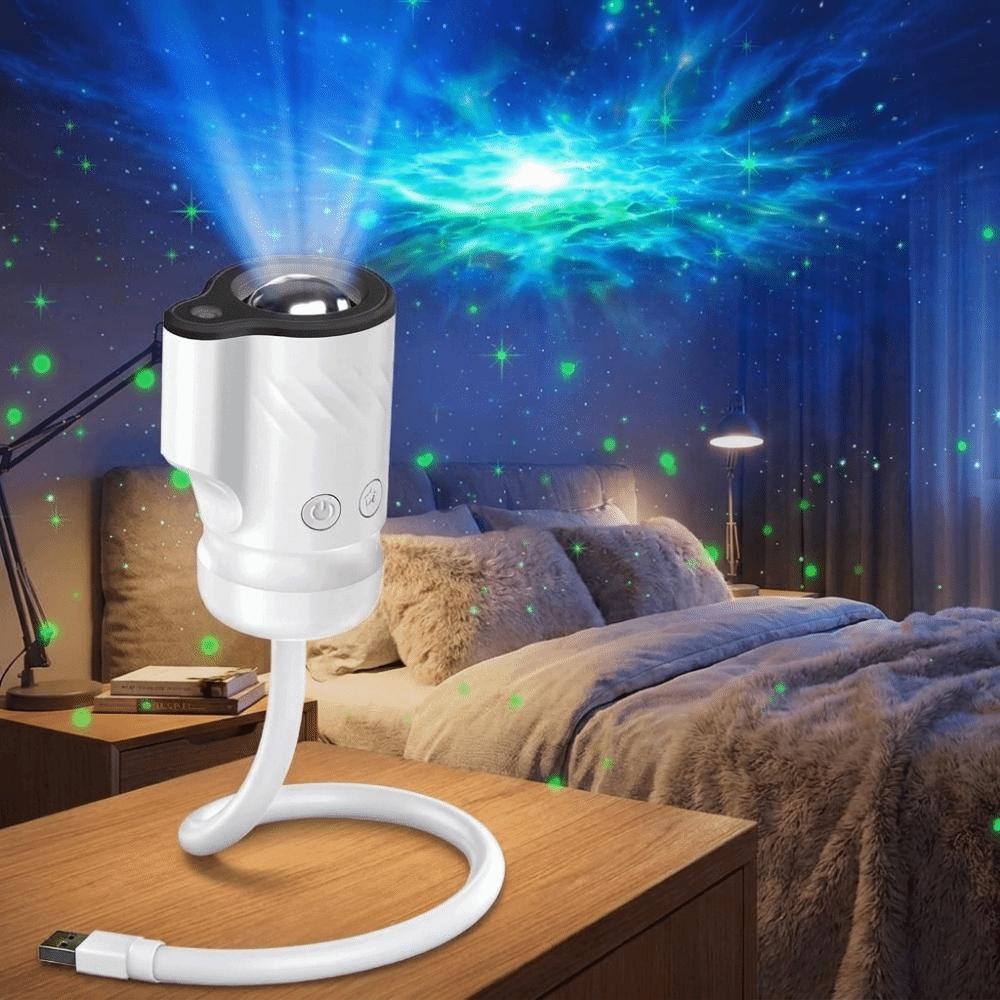 Multiple Scenes LED USB Projector Light Adjustable Brightness Starry Sky Lamp Immersive Atmosphere