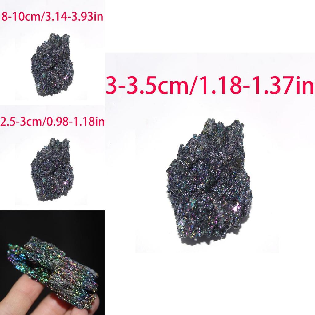 Eye-catching Colorful Specimen Silicon Carbide Ornaments For Reiki Healing And Decor