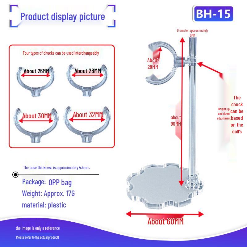 Adjustable Bracket for BJD Cotton Dolls, Strong Non-Damaging Chuck