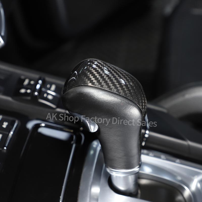 Fit For Porsche Cayenne 2011-2017 Real Carbon Fiber Car Center Console Gear Shift Knob Cover Decoration Car Accessories