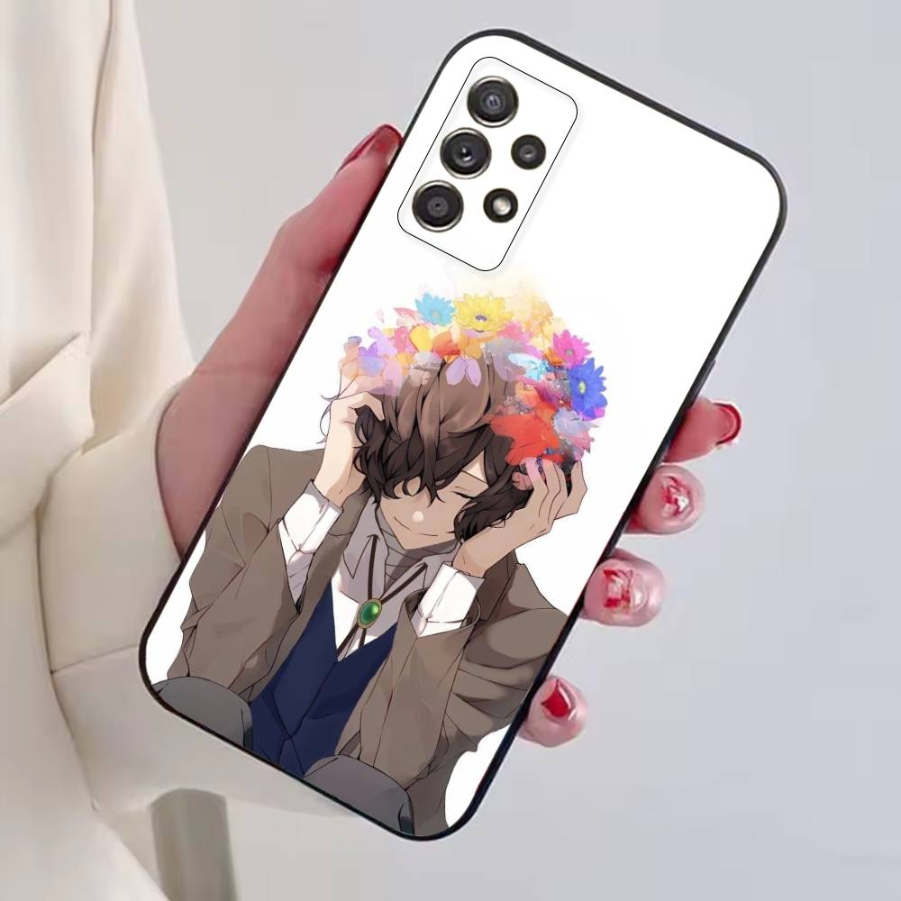 Dazai Osamu Anime Bungo Stray Dogs Phone Case For Samsung S25,S24,S21,S22,S23,S30,Ultra,S20,Plus,Fe,Soft Silicone Black Cover