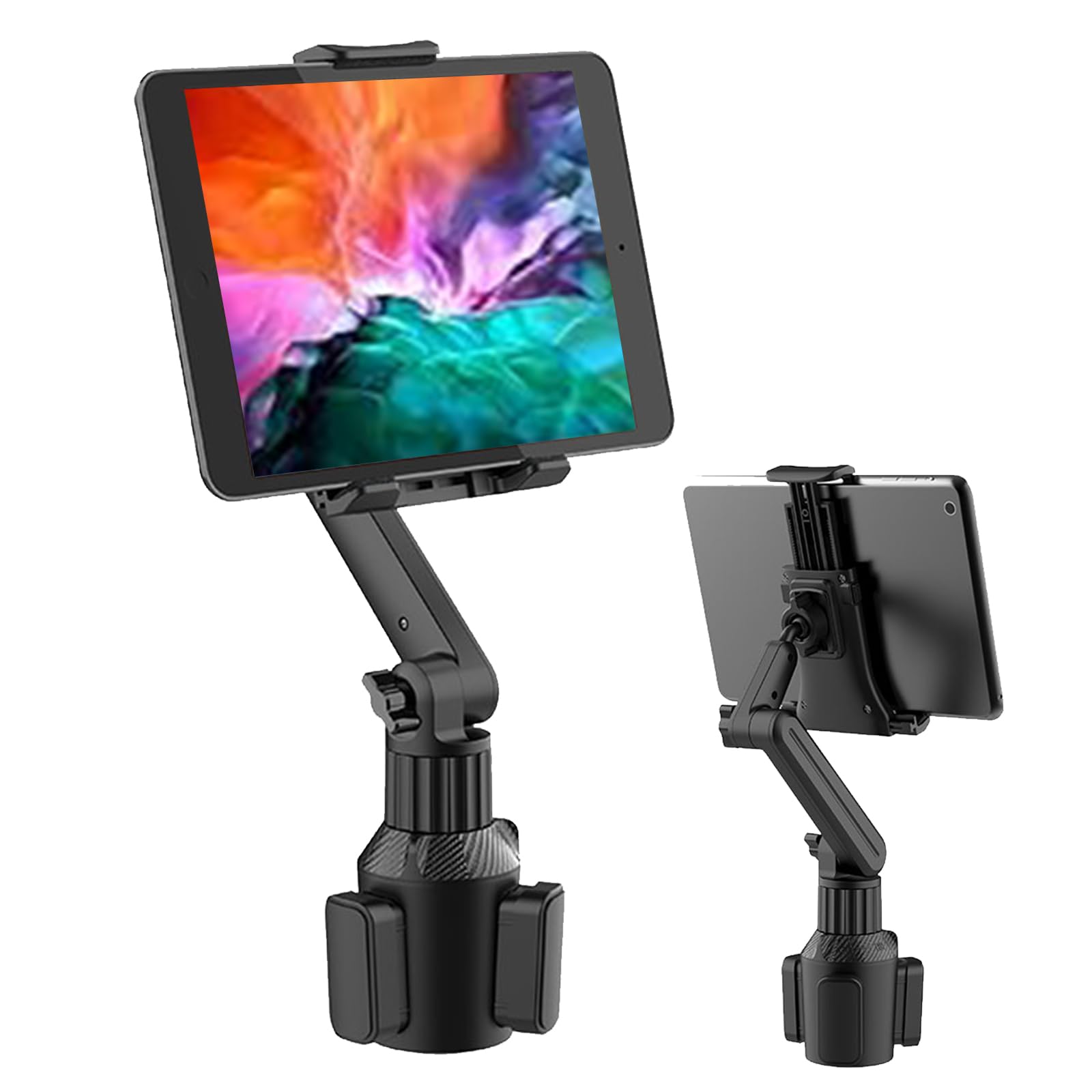 

Elnicec Подстаканник для автомобильного планшета для автомобильного стакана для напитков Выдвижной iPad Телефон Свободно Легко Совместим со Всеми Дюймовыми Моделями [Новинка 2024] Смартфон, Планшет,