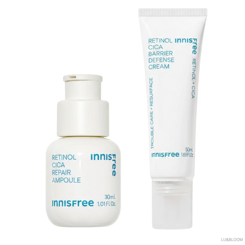 Innisfree Retinol Cica Repair Ampoule 30ml + Cream 50ml Set (+Free gift)