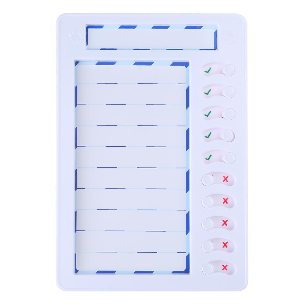 Convenient Chore Checklist Board for Kids Magnetic Schedule Chart with Reusable Memo and 4 Replaceable Blank Sheets