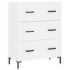 Highboard White 69.5 x 34 x 180 cm Particleboard