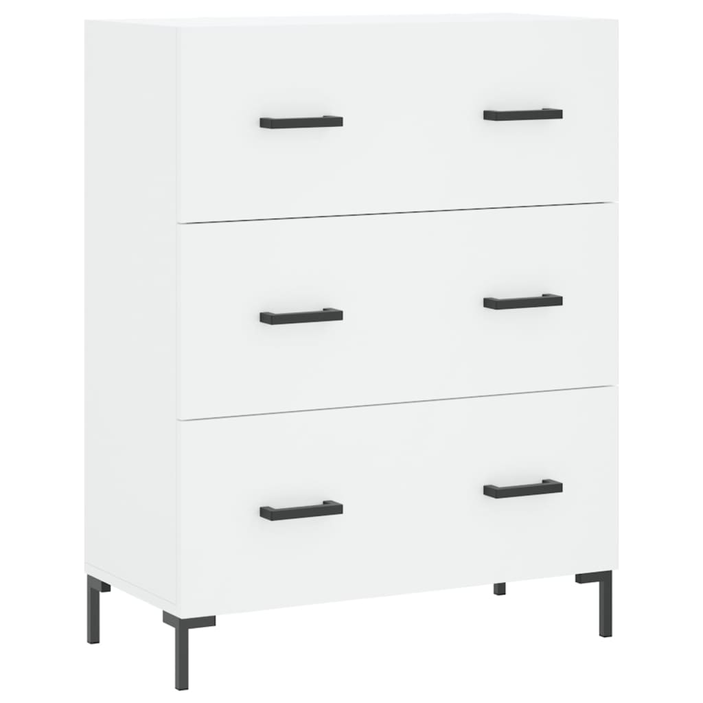 Highboard White 69.5 x 34 x 180 cm Particleboard