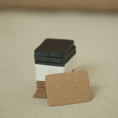 100 handgefertigte Ohrringe in Antik-Bronze mit Kraftpapierkarten, 2,5 x 3,5 Zoll