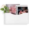 Suzile Wall Mounted File Holder Wood Magazine Holder Wall Hanging File Organizer for Office Mail Magazine Letter Paper Folder Organization (Pure