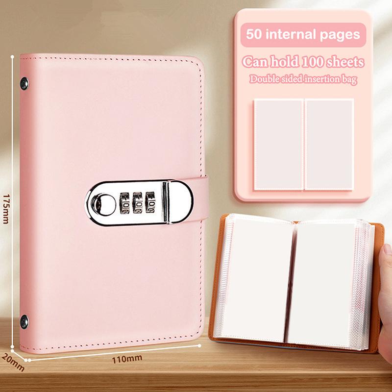 Banknote Storage Book Made Of Pu Material, Can Hold 100 Banknotes, With Banknote Pos, Stamps, Bank Card Storage Book