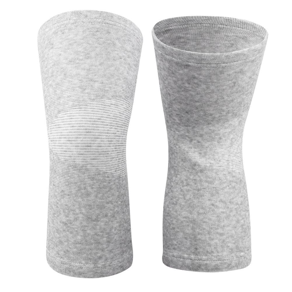 1 Pair Elastic Bamboo Carbon   Knee Joint Pad Warm   Knees Sleeve Protector Black M