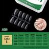 100Pcs/Box Matte Fake Nails No Polishing Press On False Nails Medium Short Design High Matt Soft Gel Nail Tips For Extension