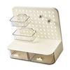 Pegboard Desktop   Simple Multifunctional Plastic Storage Rack with Drawers for Stationery Headbands