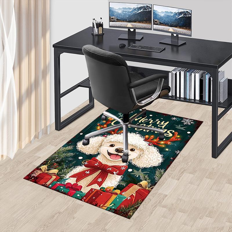 

Christmas Anime Cartoon Design Chair Mat Non-Slip Carpet for Office Home Decoration Living Room Bedroom Game Room Dormitory Gift.R065 60cm by 90cm